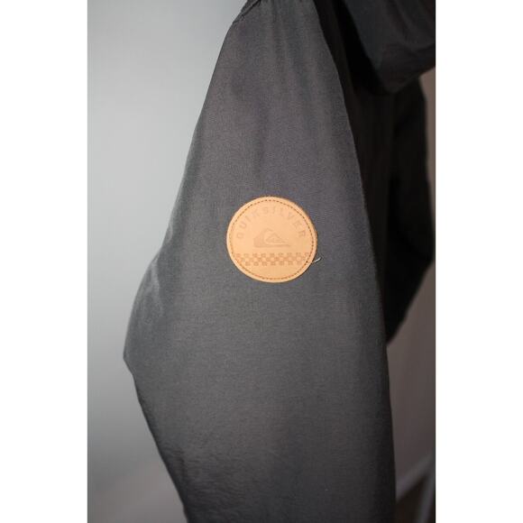 Quiksilver Men's Small Winter Outer Wear Jacket Water Resistant Gray Hooded - Picture 6 of 7